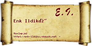 Enk Ildikó névjegykártya