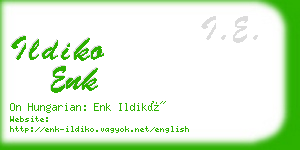 ildiko enk business card
